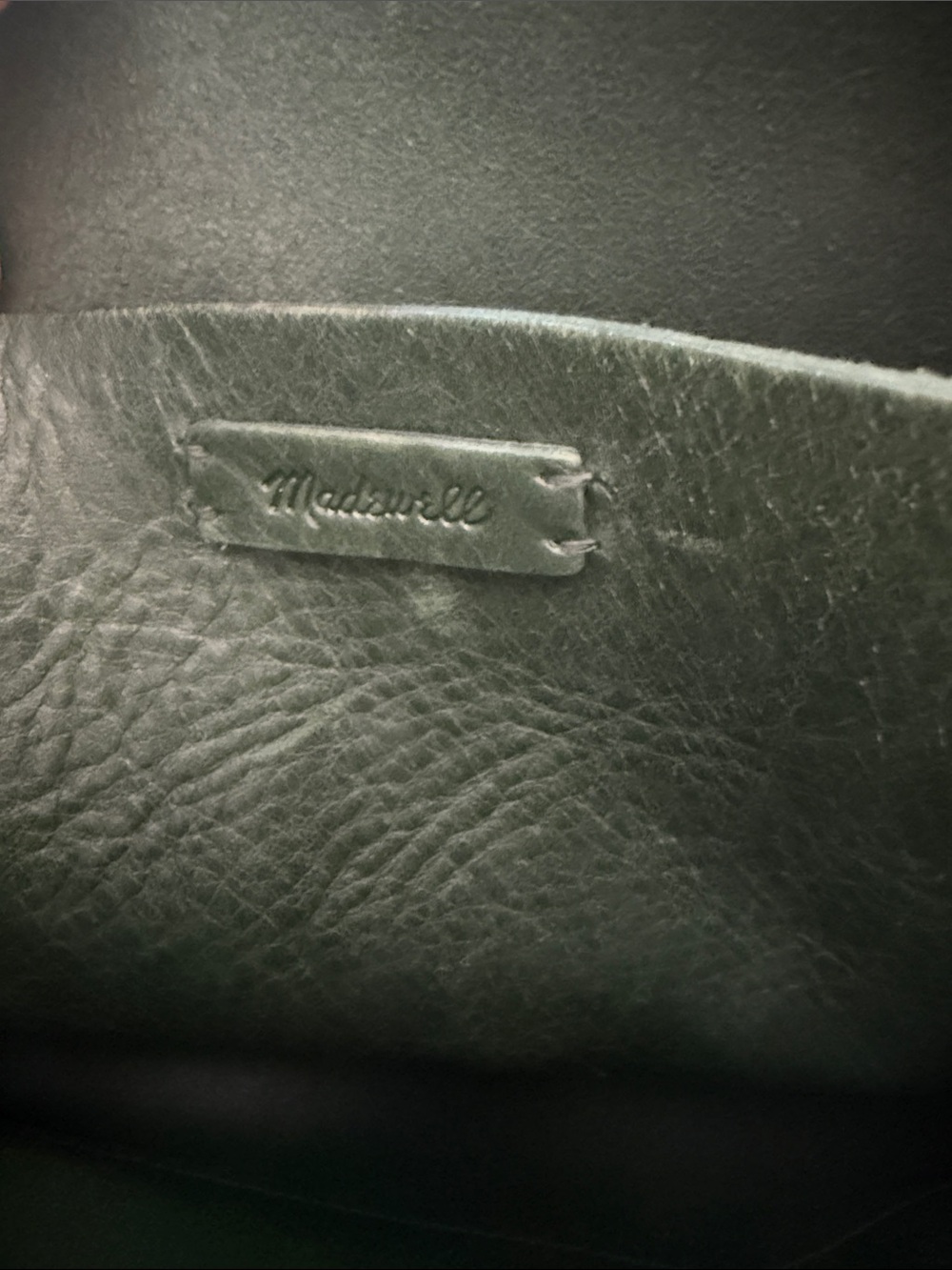 Madewell Zip-Top Transport Crossbody | Muted Olive Leather - Picture 2 of 9